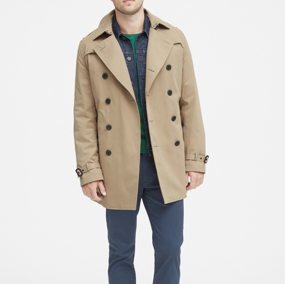 mens tan rain jacket